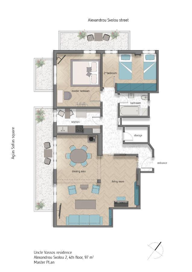 Deluxe Residence Uncle Vassos テッサロニキ エクステリア 写真